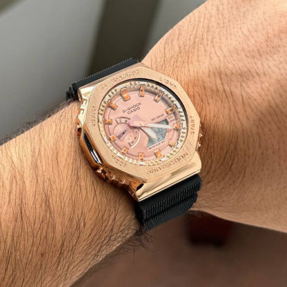 019 G shock Metalico Oro Rosa