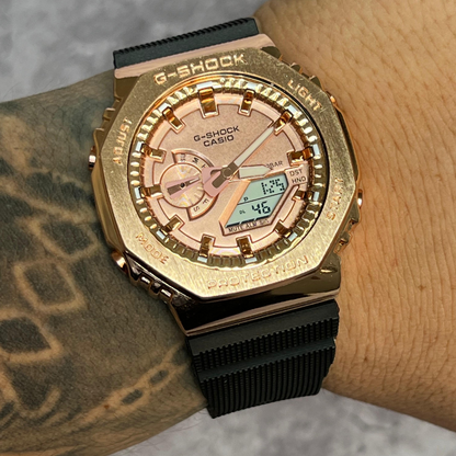 019 G shock Metalico Oro Rosa