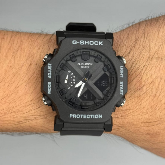 018 G shock Negro octogonal