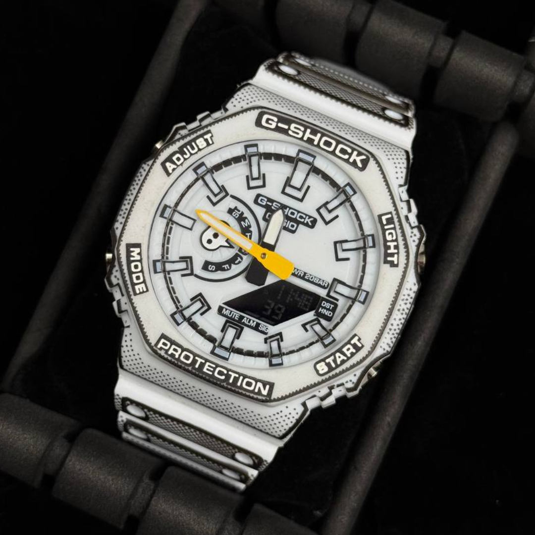 128 G shock Blanco Negro